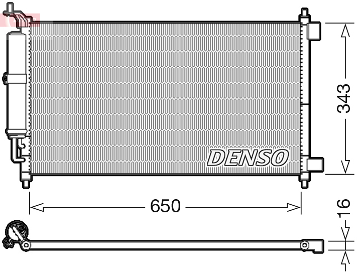 DCN46007: Конденсор кондиционера Denso DCN46007 купить
