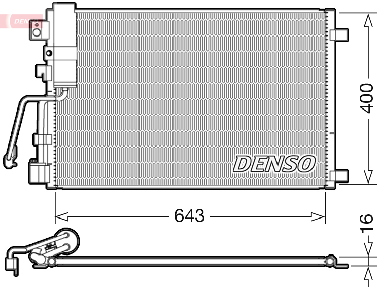 DCN46008: Конденсор кондиционера Denso DCN46008 купить
