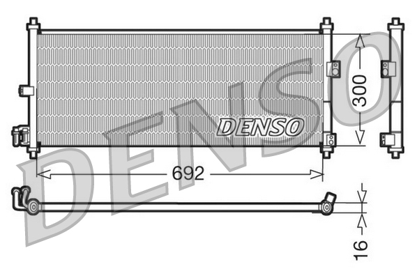 DCN46011: Конденсор кондиционера Denso DCN46011 купить