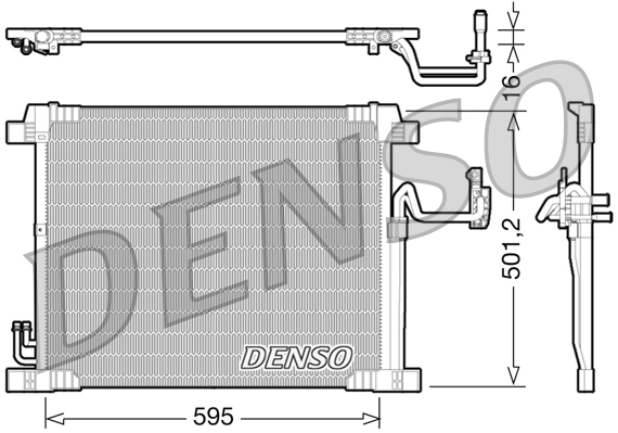 DCN46012: Конденсор кондиционера Denso DCN46012 купить