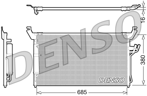 DCN46013: Конденсор кондиционера Denso DCN46013 купить