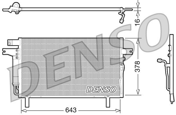 DCN46016: Конденсор кондиционера Denso DCN46016 купить
