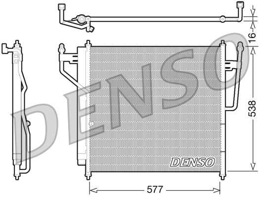 DCN46017: Конденсор кондиционера Denso DCN46017 купить