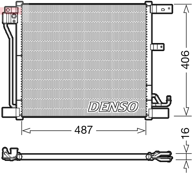 DCN46018: Конденсор кондиционера Denso DCN46018 купить