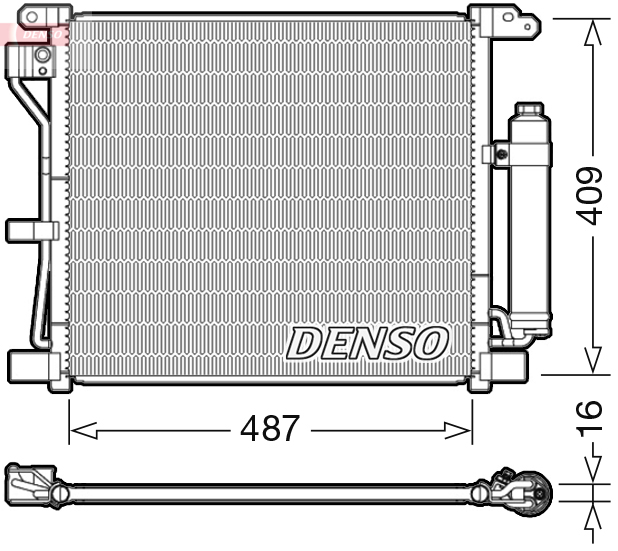 DCN46019: Конденсор кондиционера Denso DCN46019 купить