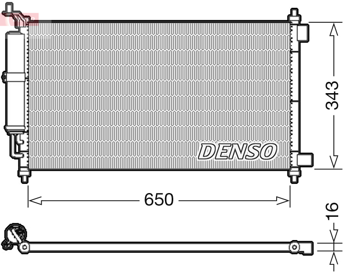 DCN46020: Конденсор кондиционера Denso DCN46020 купить