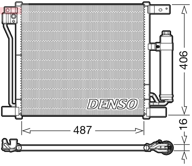 DCN46021: Конденсор кондиционера Denso DCN46021 купить