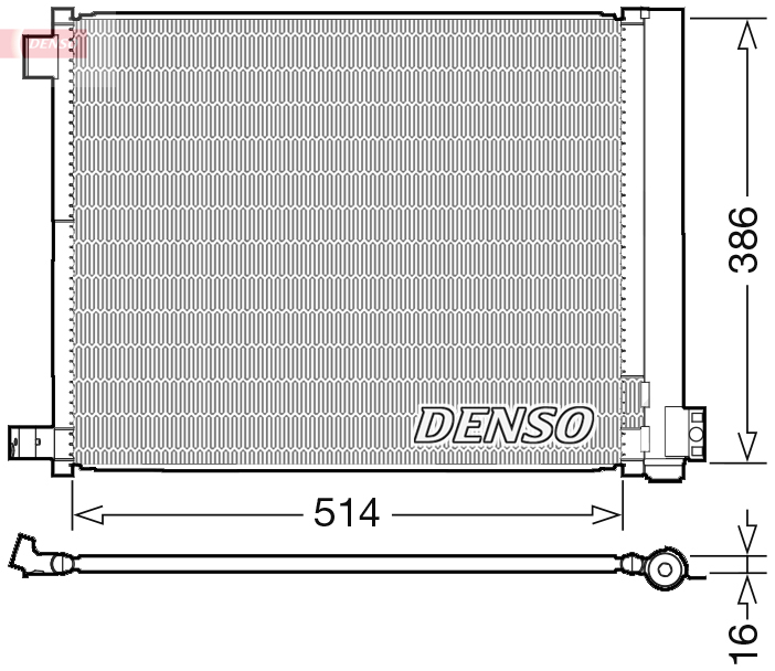 DCN46022: Конденсор кондиционера Denso DCN46022 купить
