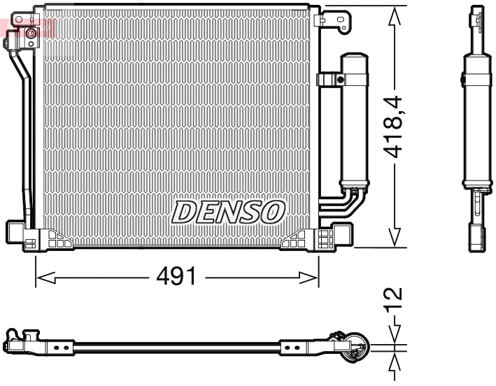 DCN46025: Конденсор кондиционера Denso DCN46025 купить