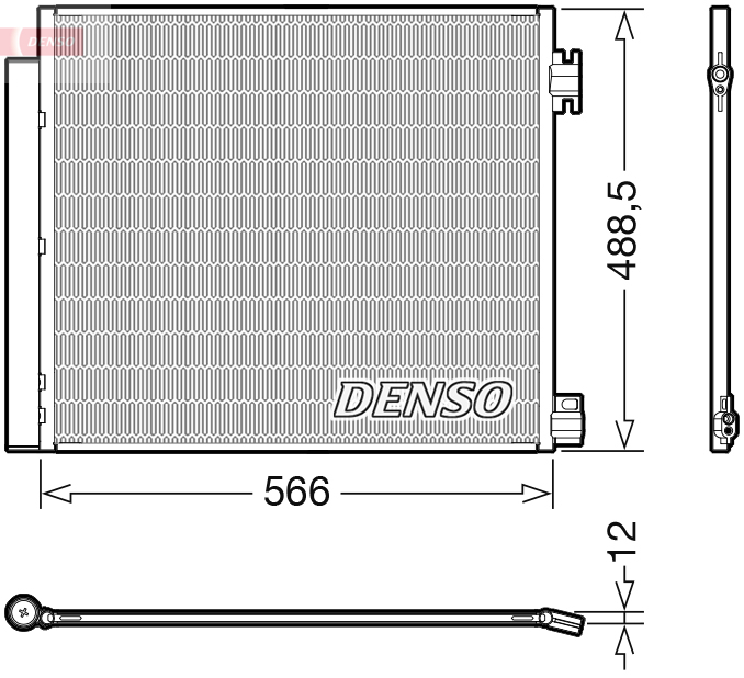 DCN46026: Конденсор кондиционера Denso DCN46026 купить