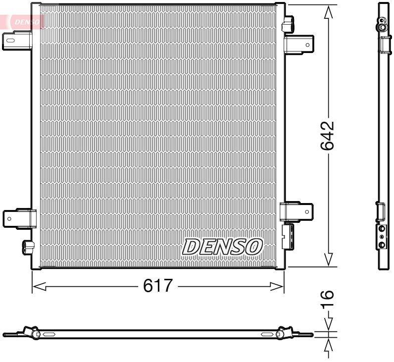DCN46027: Конденсор кондиционера Denso DCN46027 купить