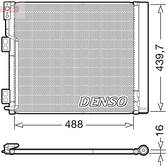 DCN46028: Конденсор кондиционера Denso DCN46028 купить