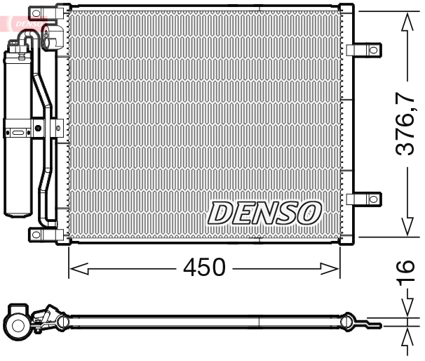 DCN46029: Конденсор кондиционера Denso DCN46029 купить