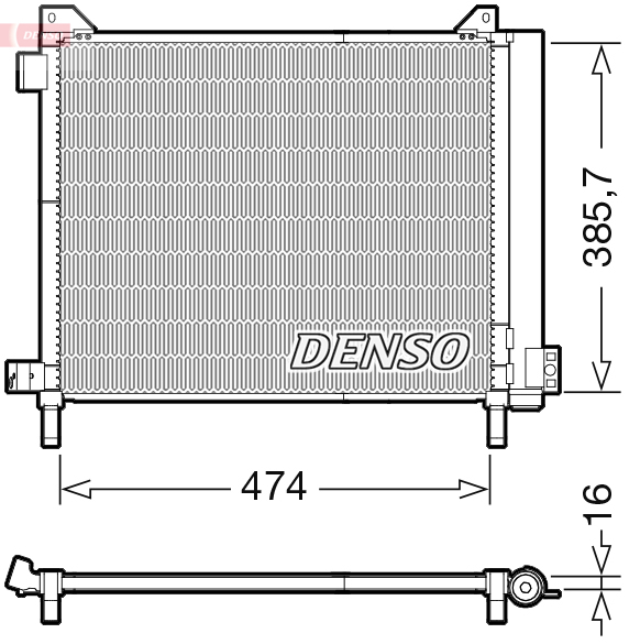 DCN46030: Конденсор кондиционера Denso DCN46030 купить