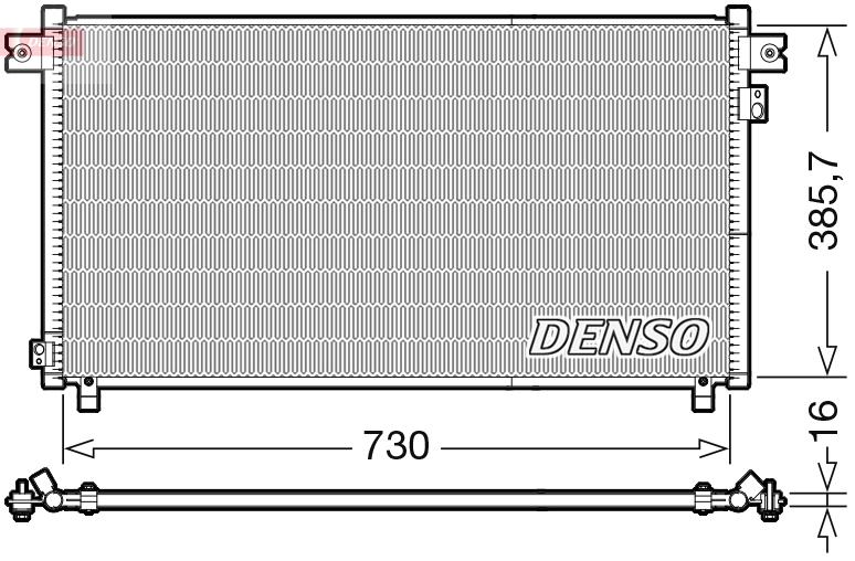 DCN46033: Конденсор кондиционера Denso DCN46033 купить