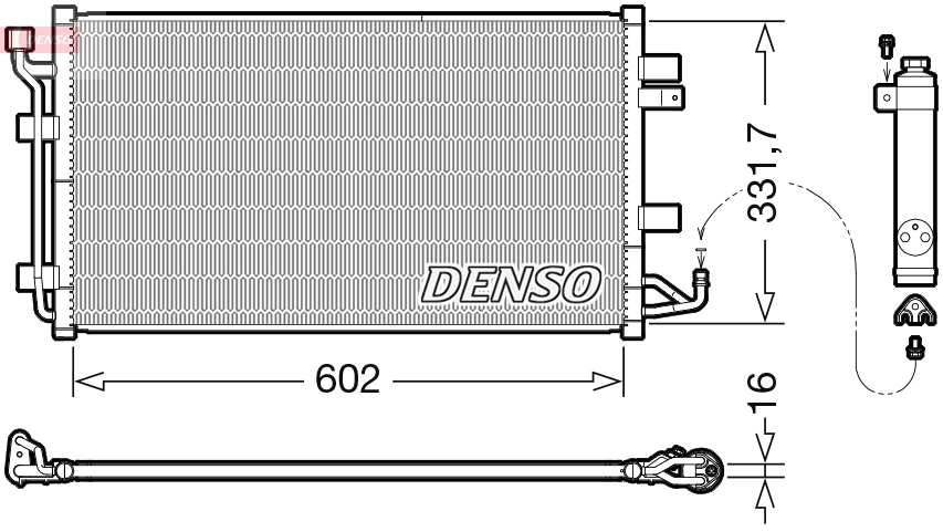 DCN46035: Конденсор кондиционера Denso DCN46035 купить