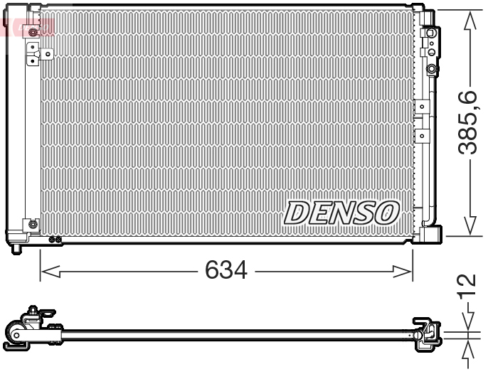 DCN46038: Конденсор кондиционера Denso DCN46038 купить