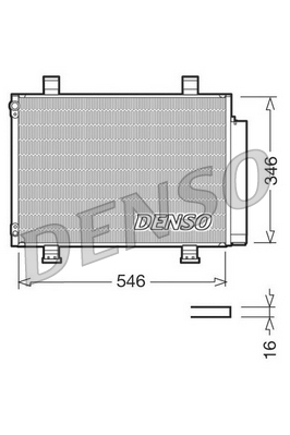 DCN47001: Конденсор кондиционера Denso DCN47001 купить