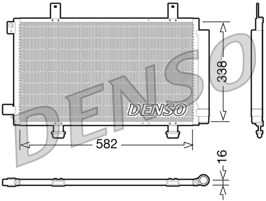 DCN47002: Конденсор кондиционера Denso DCN47002 купить