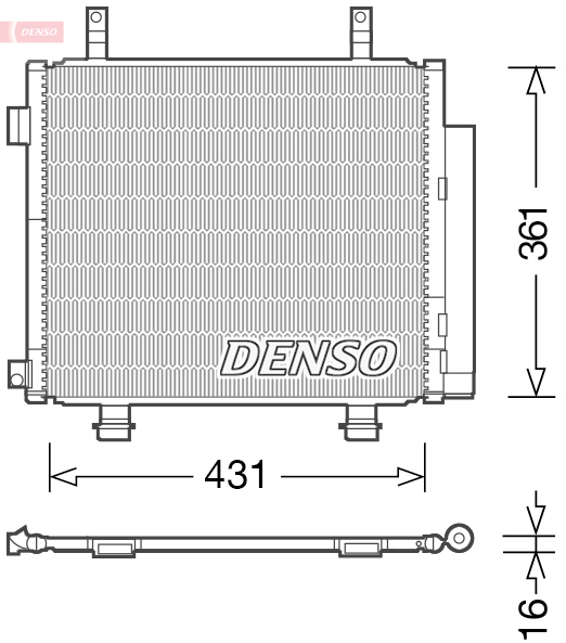 DCN47004: Конденсор кондиционера Denso DCN47004 купить