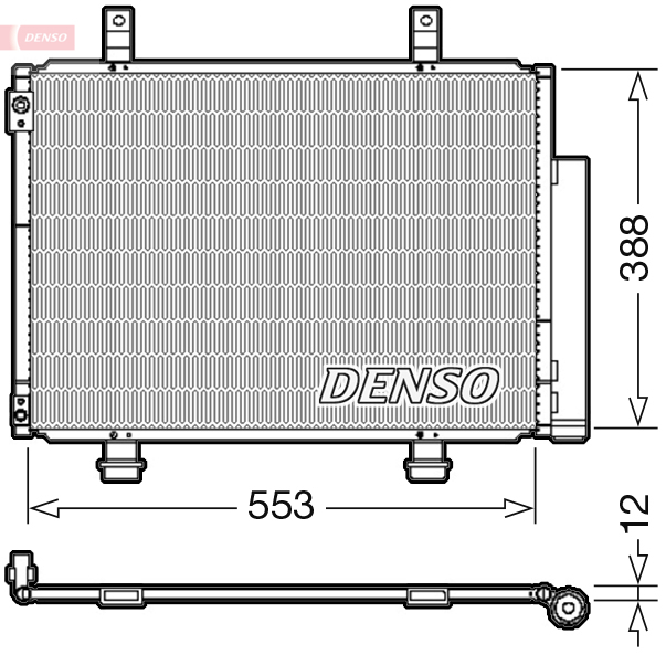 DCN47007: Конденсор кондиционера Denso DCN47007 купить