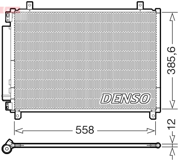 DCN47012: Конденсор кондиционера Denso DCN47012 купить