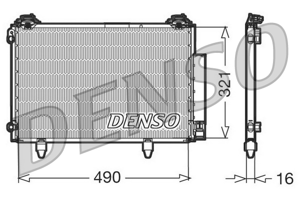 DCN50002: Конденсор кондиционера Denso DCN50002 купить