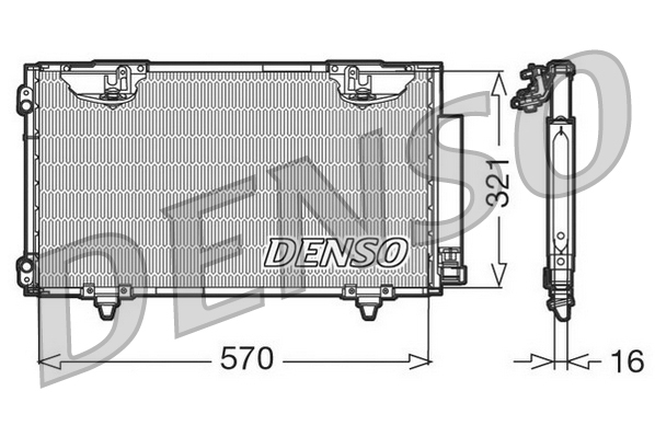 DCN50010: Конденсор кондиционера Denso DCN50010 купить