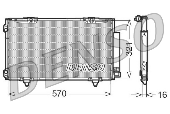DCN50011: Конденсор кондиционера Denso DCN50011 купить