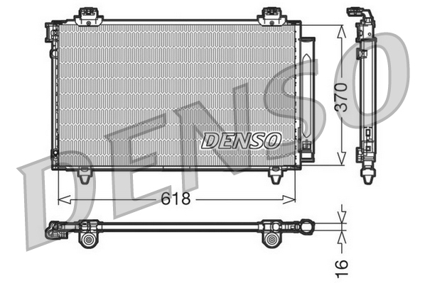 DCN50012: Конденсор кондиционера Denso DCN50012 купить