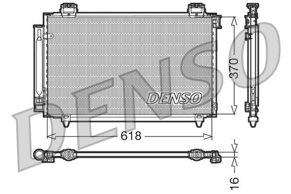 DCN50016: Конденсор кондиционера Denso DCN50016 купить