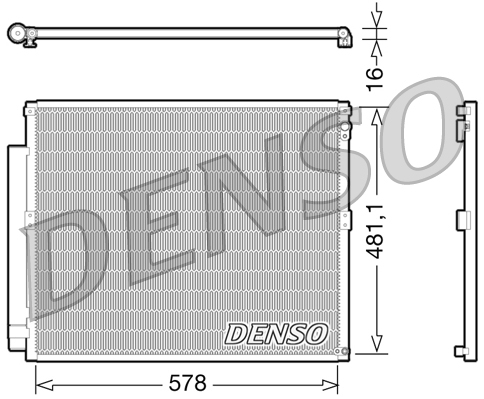 DCN50017: Конденсор кондиционера Denso DCN50017 купить