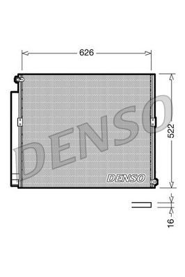 DCN50021: Конденсор кондиционера Denso DCN50021 купить