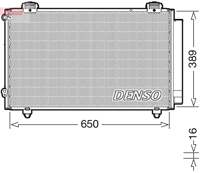 DCN50023: Конденсор кондиционера Denso DCN50023 купить