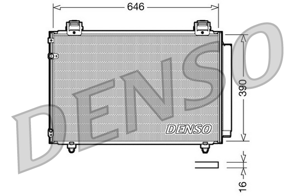 DCN50024: Конденсор кондиционера Denso DCN50024 купить