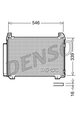 DCN50025: Конденсор кондиционера Denso DCN50025 купить
