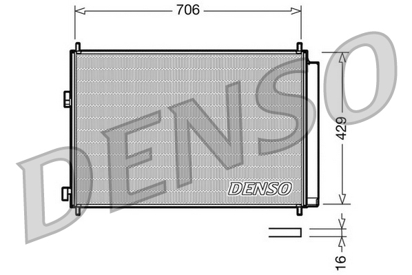 DCN50030: Конденсор кондиционера Denso DCN50030 купить