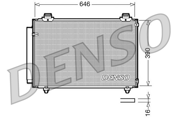 DCN50035: Конденсор кондиционера Denso DCN50035 купить