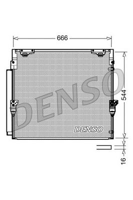 DCN50036: Конденсор кондиционера Denso DCN50036 купить