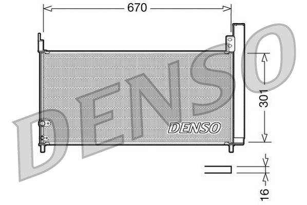 DCN50037: Конденсор кондиционера Denso DCN50037 купить