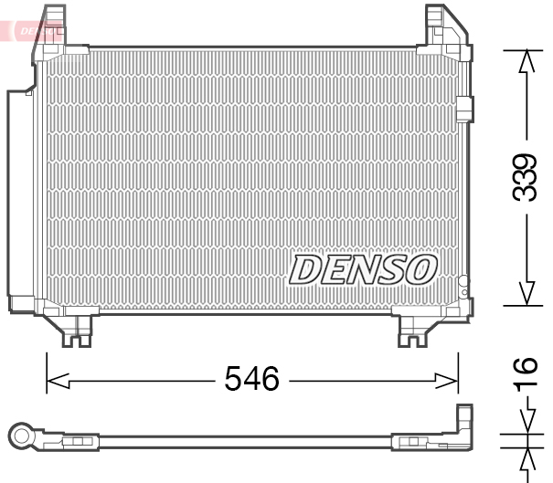 DCN50039: Конденсор кондиционера Denso DCN50039 купить