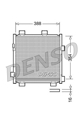 DCN50040: Конденсор кондиционера Denso DCN50040 купить