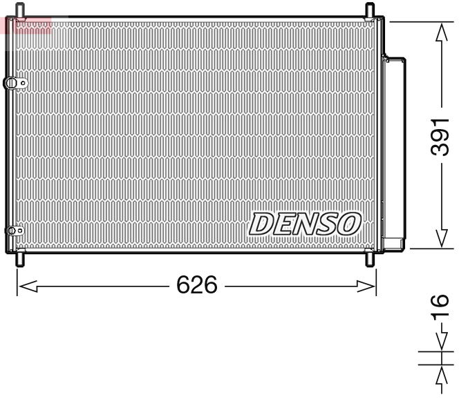DCN50041: Конденсор кондиционера Denso DCN50041 купить