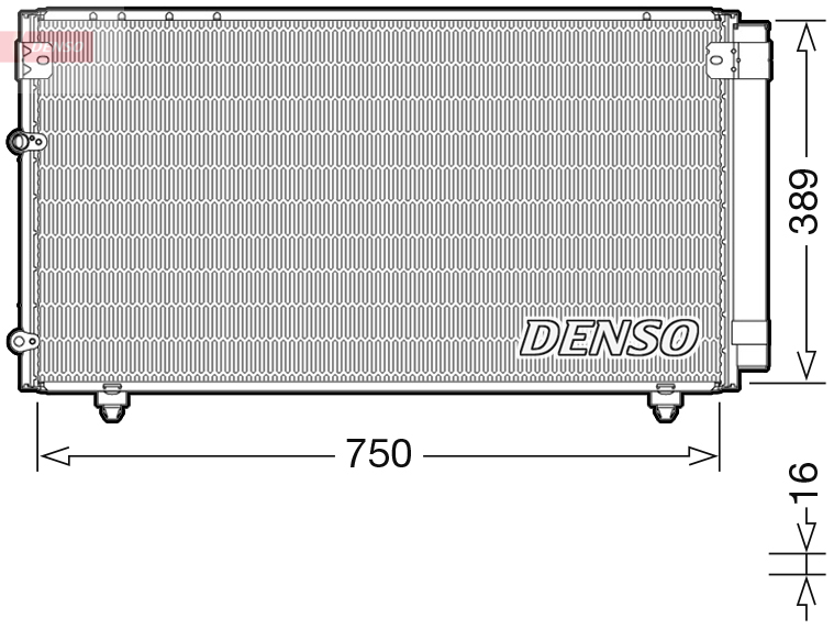 DCN50042: Конденсор кондиционера Denso DCN50042 купить