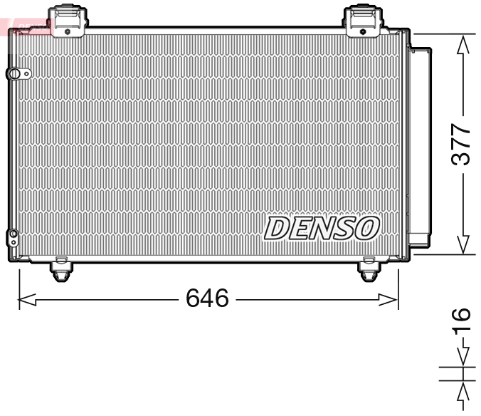 DCN50043: Конденсор кондиционера Denso DCN50043 купить