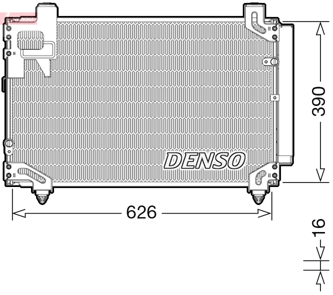 DCN50044: Конденсор кондиционера Denso DCN50044 купить