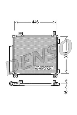 DCN50045: Конденсор кондиционера Denso DCN50045 купить