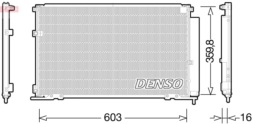 DCN50047: Конденсор кондиционера Denso DCN50047 купить