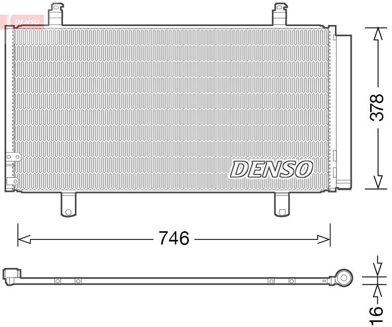 DCN50048: Конденсор кондиционера Denso DCN50048 купить