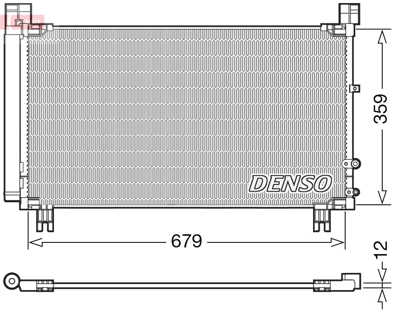 DCN50053: Конденсор кондиционера Denso DCN50053 купить